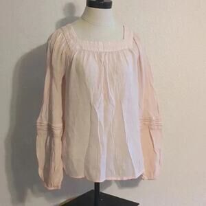 LC Lauren Conrad pink blouse long sleeve size S